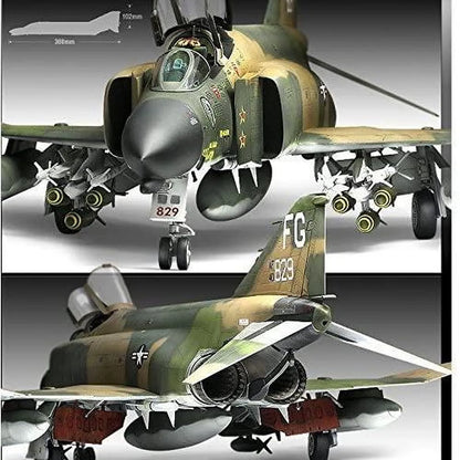Academy 1/48 F-4C Phantom II Vietnam War Fighter Scaled Plastic Model Kit
