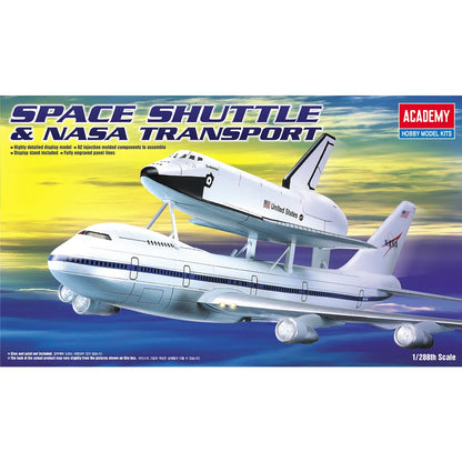 Academy 1/288 Space Shuttle & 747 Carrier Scaled Plastic Model Kit
