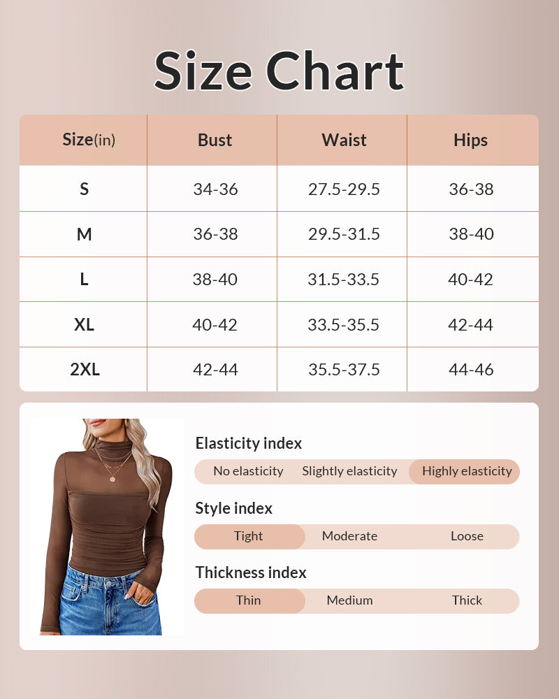 Willluxe® CurveFlex - Turtle Neck Long Sleeve Shapewear