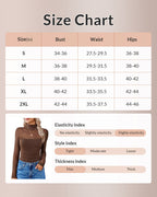 Willluxe® CurveFlex - Turtle Neck Long Sleeve Shapewear