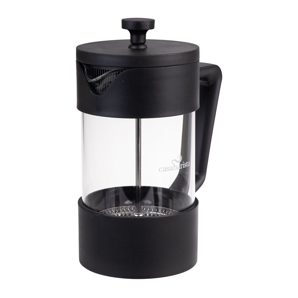 Casabarista Oslo Accent Stainless Steel Coffee Plunger 5 Cup 600ml Black
