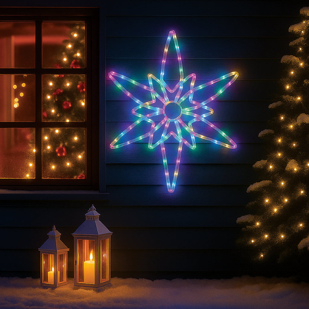 Lexi Lighting LED Northern Star Rope Light Silhouette - Multicolour