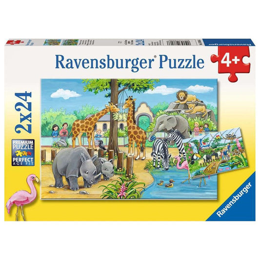 Ravensburger 2x24pc Welcome to the Zoo Puzzle
