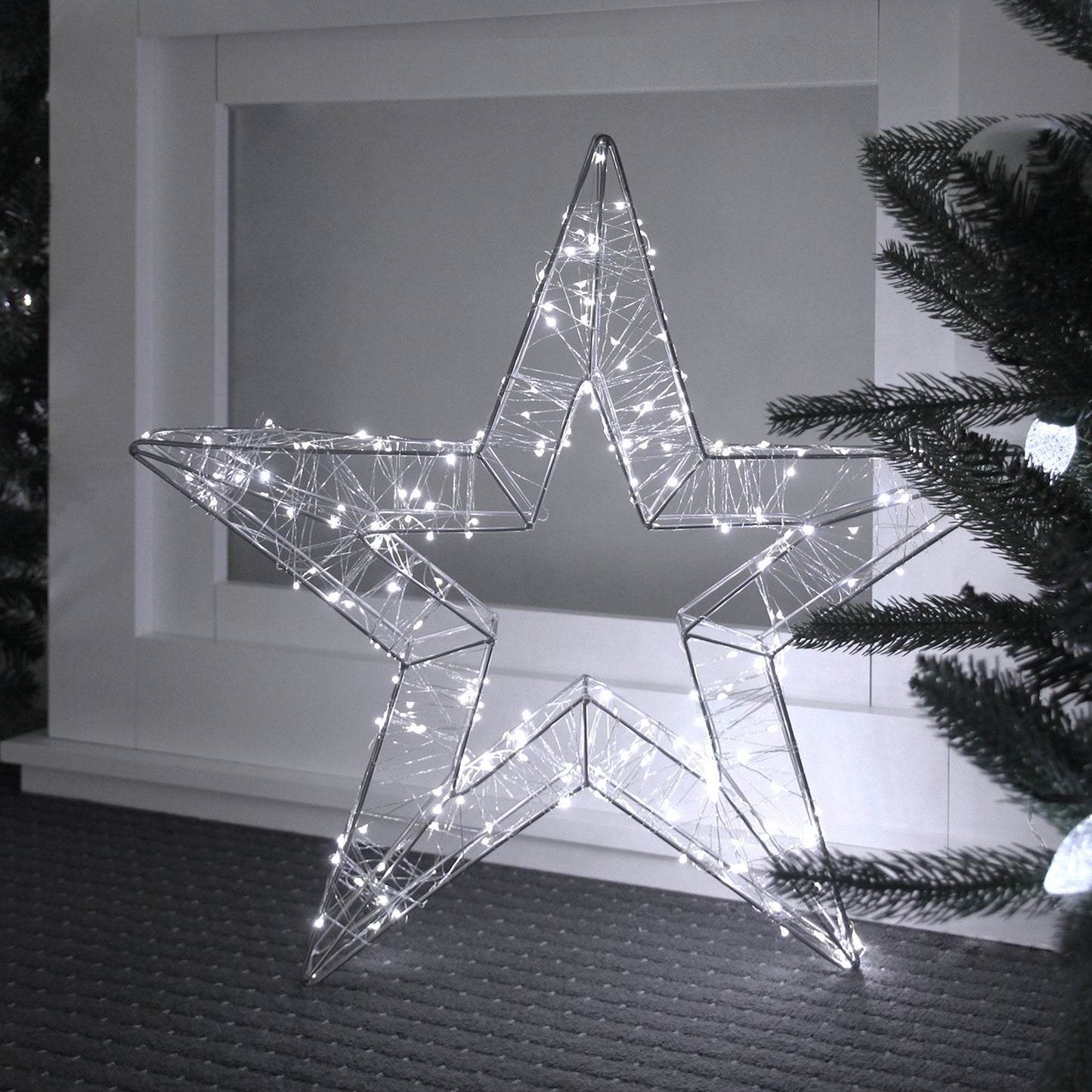 Lexi Lighting LED Dual Colour Christmas Star - H 60cm
