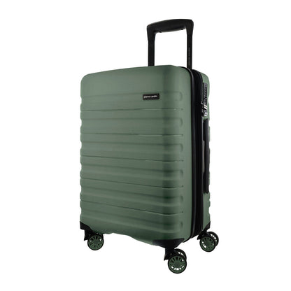 3pc Pierre Cardin 4 Wheel Hard-Shell Suitcase Travel Luggage Set Moss
