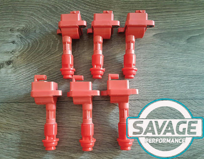 6x NON-VVTI fits Toyota 1JZGTE 2JZGE 2JZGTE Coilpacks 90919-02205 *Savage Performance*