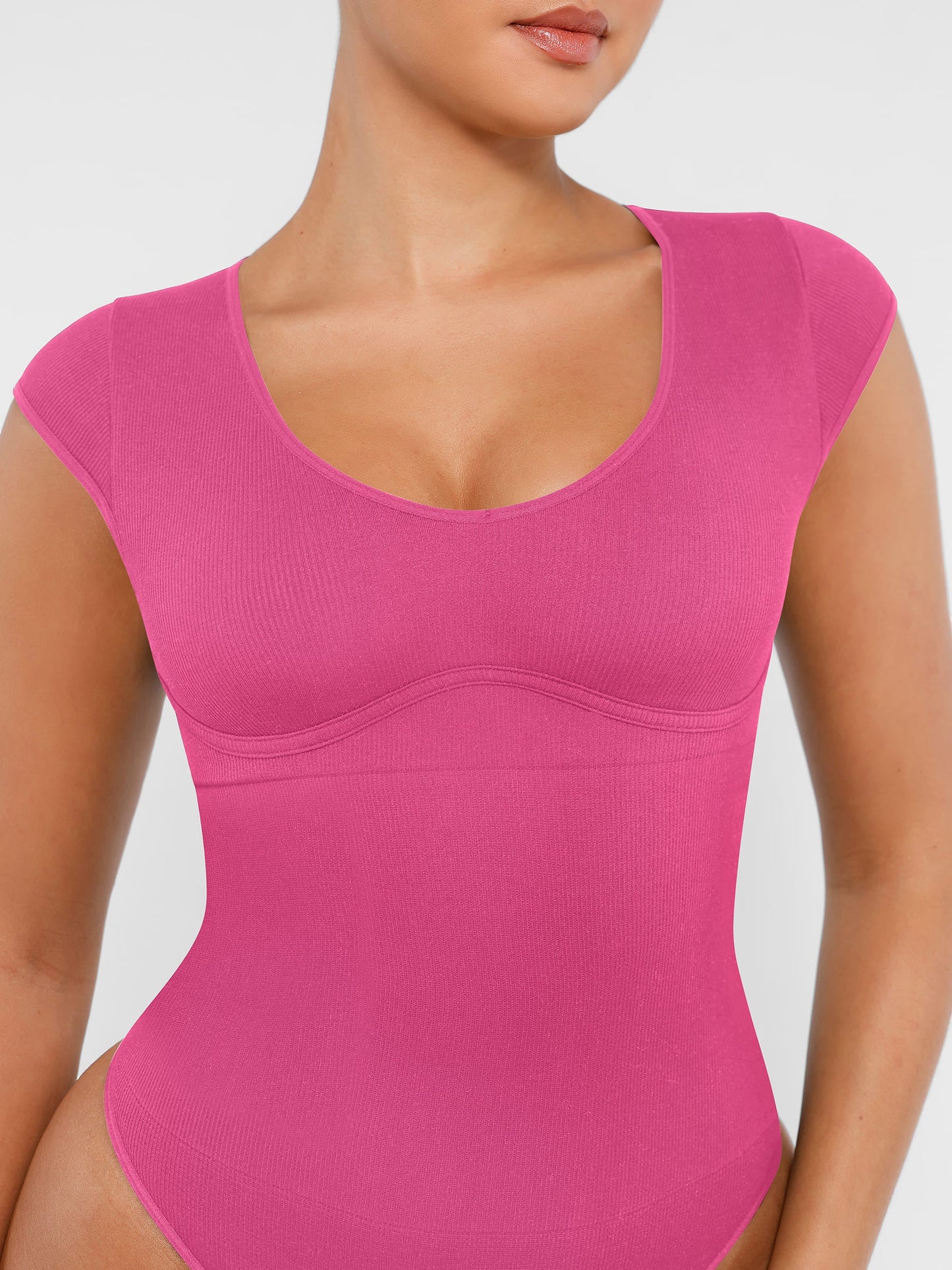 Willluxe Bodysuit Tummy Control Shapewear Body Shaper Jumpsuit Top Going Out Shirt