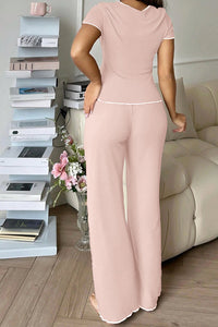 Willluxe® DreamWear – CloudSoft Short-Sleeve & Long Pants Pajama Set (3 Colors)