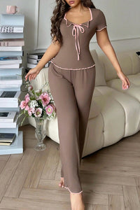 Willluxe® DreamWear – CloudSoft Short-Sleeve & Long Pants Pajama Set (3 Colors)