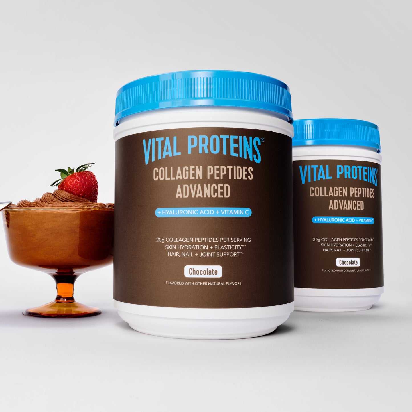 Chocolate Collagen Peptides Advanced - with Hyaluronic Acid & Vitamin C