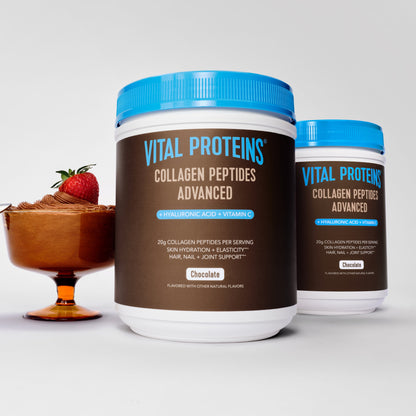 Chocolate Collagen Peptides Advanced - with Hyaluronic Acid & Vitamin C