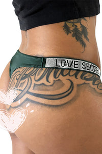 Willluxe® SparkleGlam – Rhinestone Embellished Sparkle Thong
