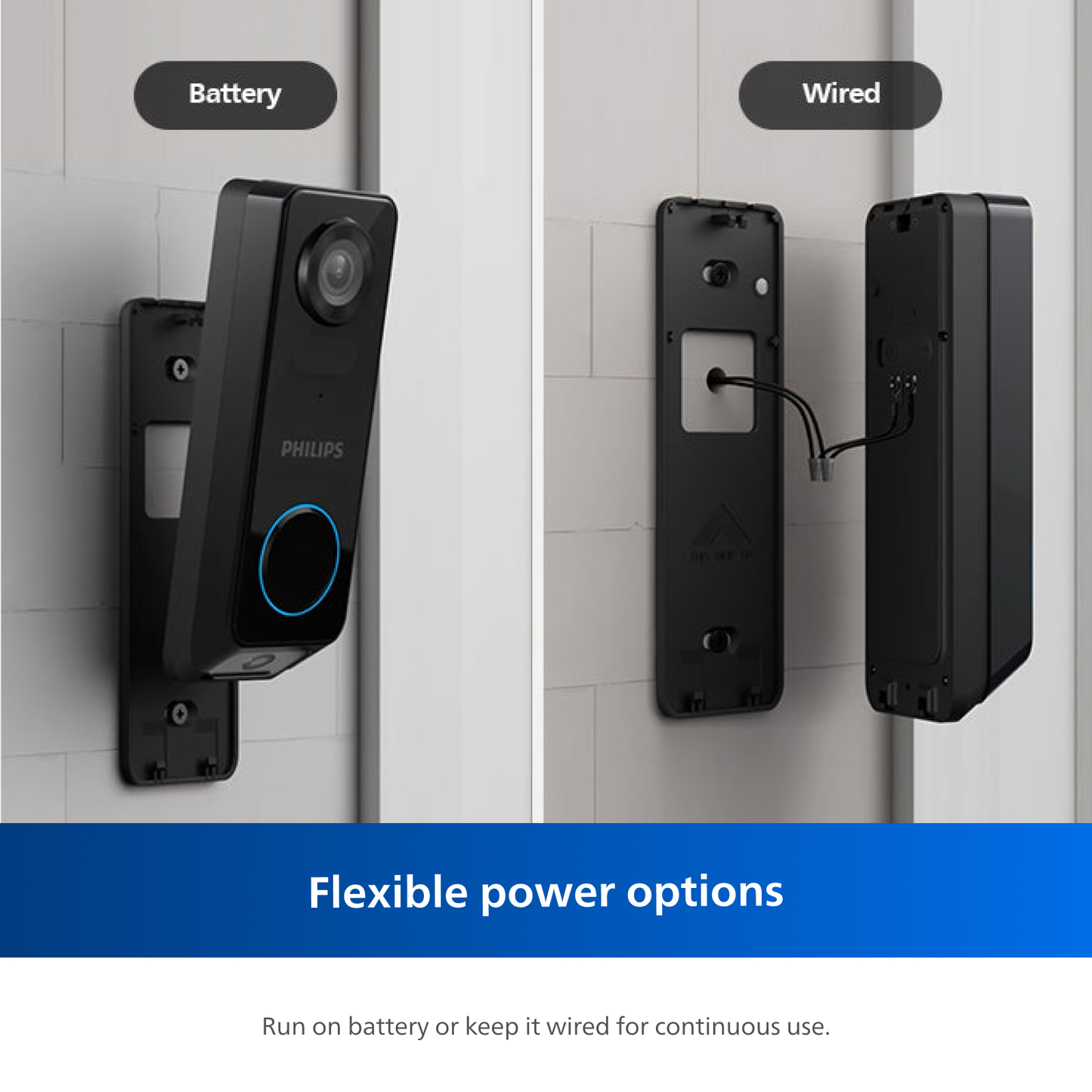 Philips 2K Dual‑Camera Smart Video Doorbell with Chime