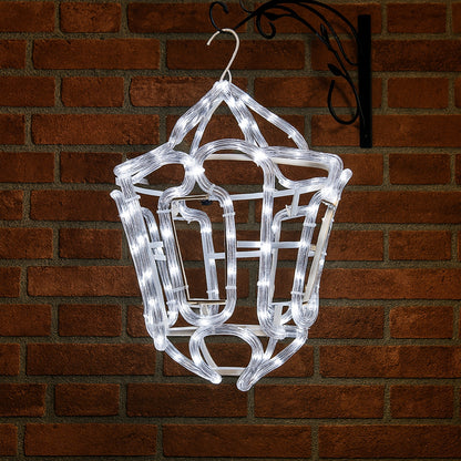 Lexi Lighting 3D Christmas Hanging Lantern Rope Light Silhouette