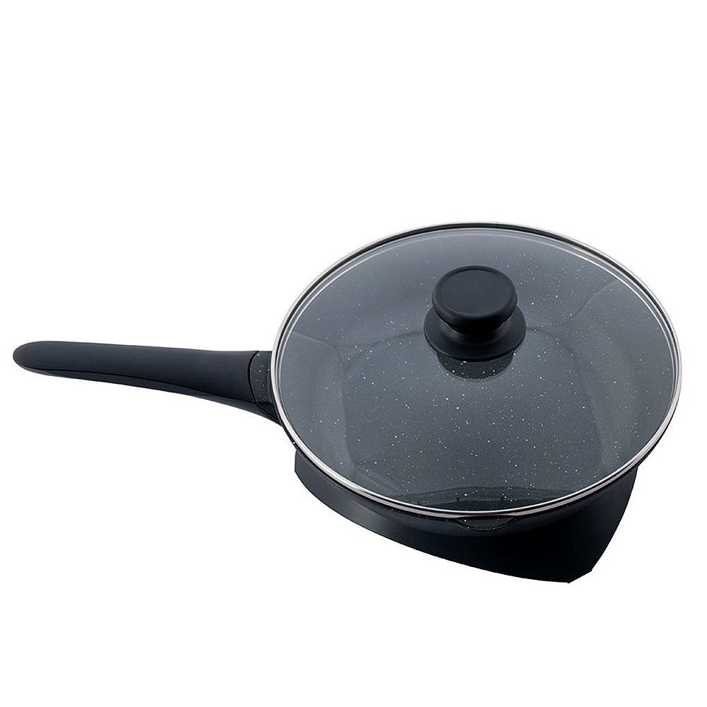 Westinghouse 26cm 1200W Non-Stick Electric Skillet with Glass Lid (Black)