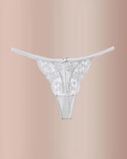 Willluxe® BlossomLace – French Embroidered Sheer Lace Thong