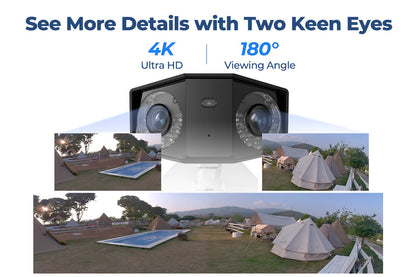 Reolink 4K Dual-Lens PoE  Person/Vehicle/Animal Detection Outdoor Camera Security