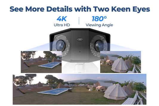 Reolink 4K Dual-Lens PoE  Person/Vehicle/Animal Detection Outdoor Camera Security