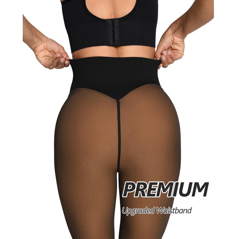 One-Seam & 4 Shades Fleece Lined Tights Willluxe Store