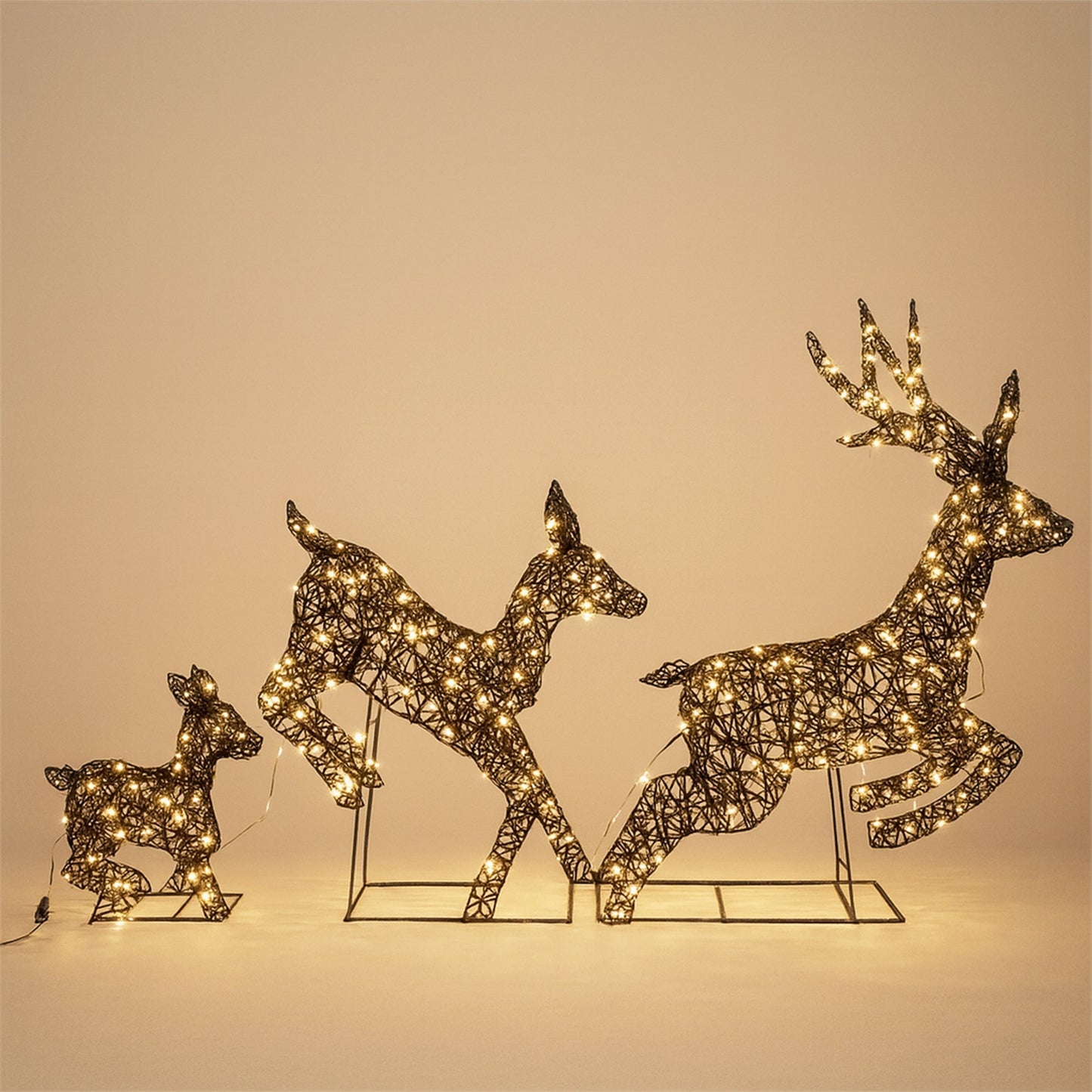 Lexi Lighting LED Reindeer Family Trio