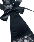 Willluxe® BlossomLace – Eyelash Lace Strappy Floral Bow Thong