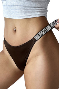 Willluxe® SparkleGlam – Rhinestone Embellished Sparkle Thong