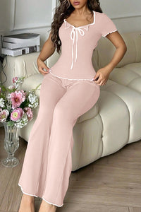 Willluxe® DreamWear – CloudSoft Short-Sleeve & Long Pants Pajama Set (3 Colors)