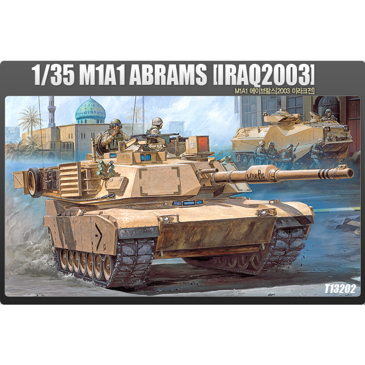 13202 1/35 M1A1 Abrams Iraq 2003 Plastic Model Kit with Australian Decals