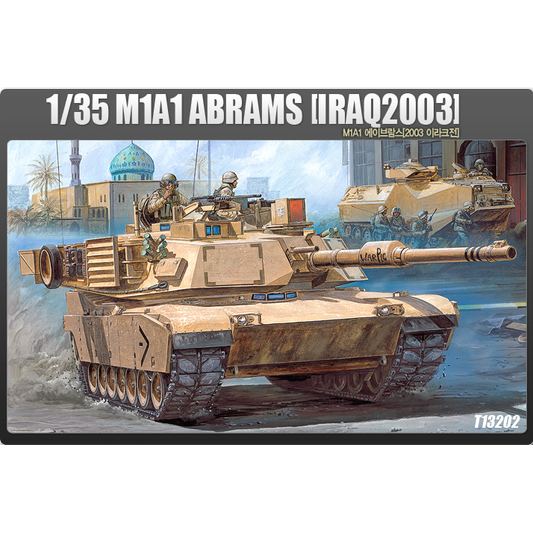 13202 1/35 M1A1 Abrams Iraq 2003 Plastic Model Kit with Australian Decals