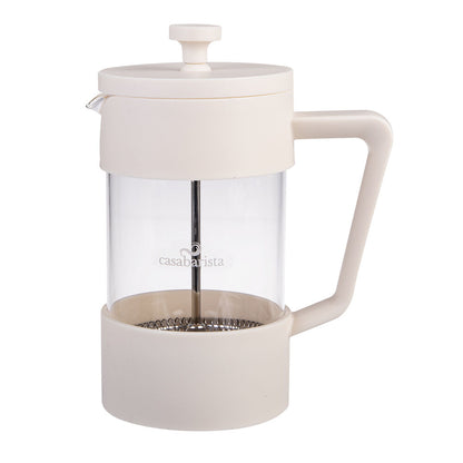 Casabarista Oslo Accent Stainless Steel Coffee Plunger 5 Cup 600ml Cream