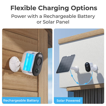 Reolink 4K Wi-Fi Battery Outdoor Security Camera, Color Night Vision + Solar Panel