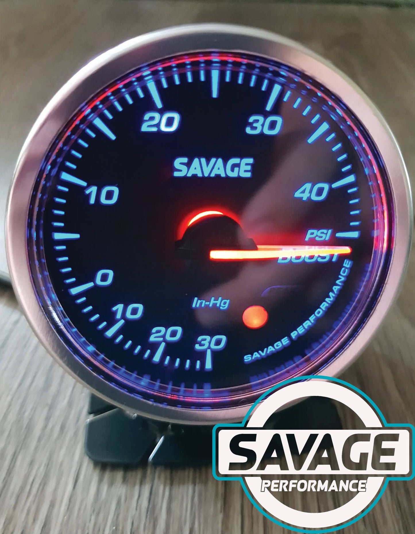 60mm Savage 45 PSI Boost Gauge PSI 7 Colours *Savage Performance*