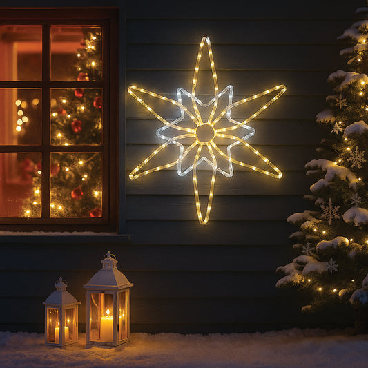 Lexi Lighting LED Northern Star Rope Light Silhouette - Warm White+White