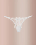 Willluxe® BlossomLace – Eyelash Lace Strappy Floral Bow Thong