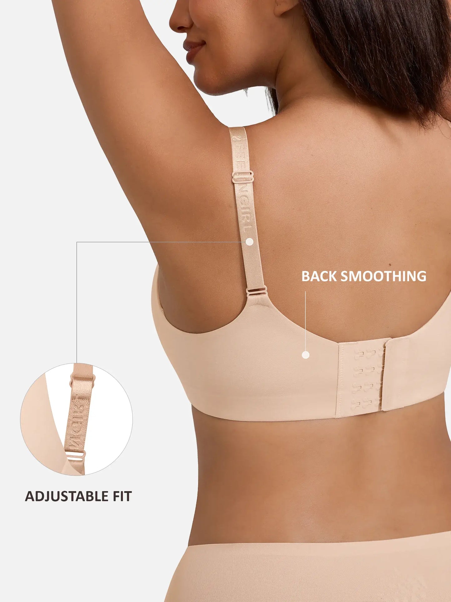 Willluxe Cloud Soft Wireless Bra Seamless Lift Support Everyday Wear