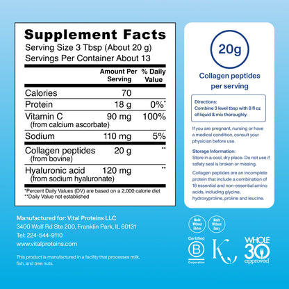 Collagen Peptides Advanced - with Hyaluronic Acid & Vitamin C