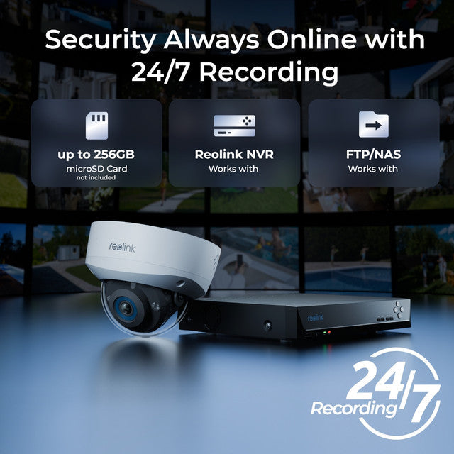 Reolink 12MP 145° View IK10 PoE Outdoor Security Camera