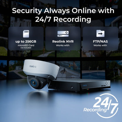 Reolink 12MP 145° View IK10 PoE Outdoor Security Camera