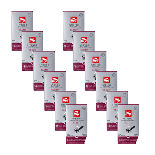 Illy Arabica Intenso Espresso E.S.E Pods 131g Bold Roast 12x18pcs