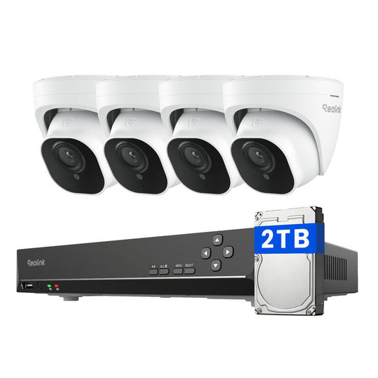 Reolink 5MP PoE Security Camera System 8-Channel NVR with 2TB HDD