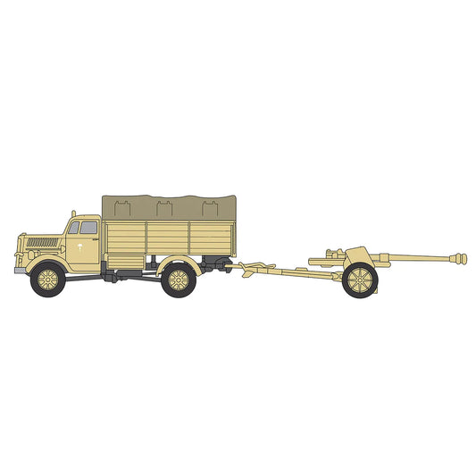 Airfix 1/76 Opel Blitz & Pak 40 Gun Truck & Artillery Scale Scaled Plastic Model Kit