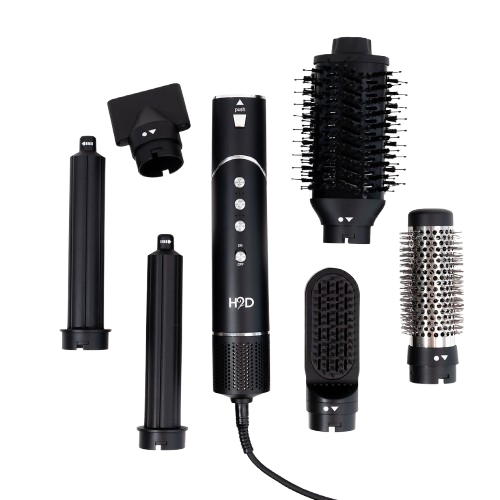 H2D 6-in-1 Ultra Hair Styling Tool (Black Rose)