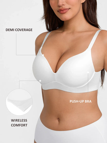 Willluxe Cloud Soft Wireless Bra Seamless Lift Support Everyday Wear