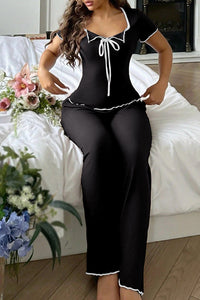 Willluxe® DreamWear – CloudSoft Short-Sleeve & Long Pants Pajama Set (3 Colors)