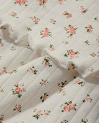 Willluxe® DreamWear – White Floral Short-Sleeve Pajama Set with Long Pants🤍