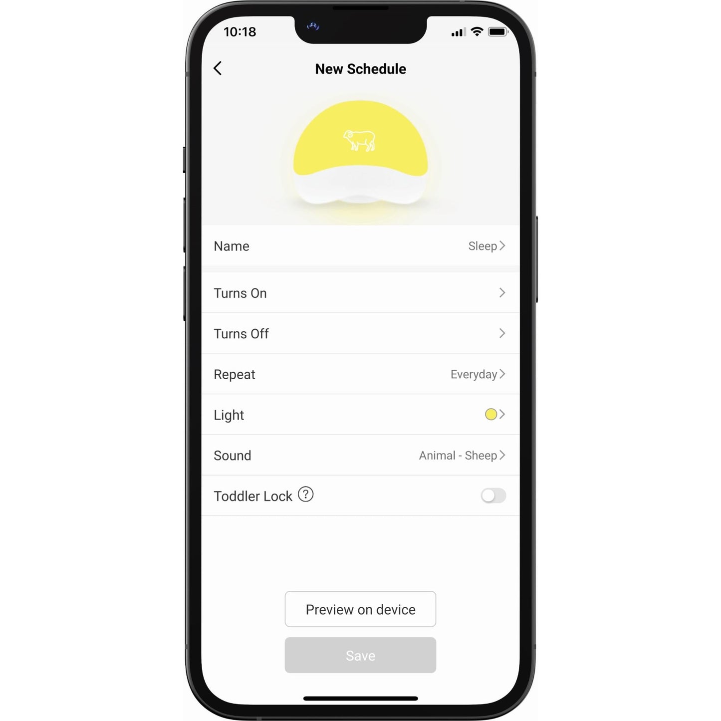 Pixbee Sleep Smart Nursery Light