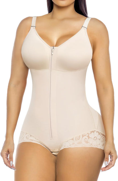 WILLLUXE Fajas Colombianas Moldeadoras Tummy Control Shapewear for Women Girdles Compression Garment