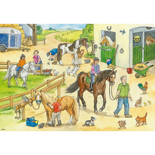 Ravensburger 2x24pc At the Stables Puzzle