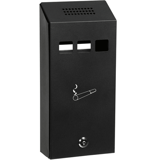 Esselte Steel Smokers Ash Cigarette Tray Bin Wall Mount