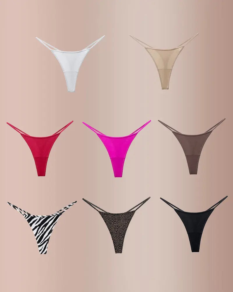 WILLLUXE® ForLove – Animal Print Thin Strap Thong